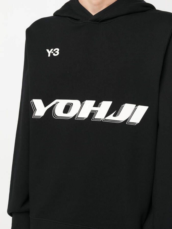 Y-3 Hoodie met logoprint Zwart