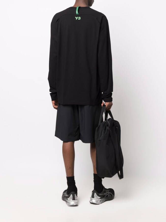 Y-3 Katoenen T-shirt Zwart