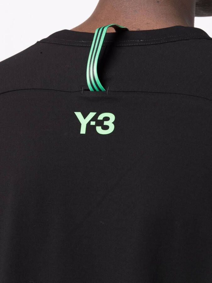 Y-3 Katoenen T-shirt Zwart
