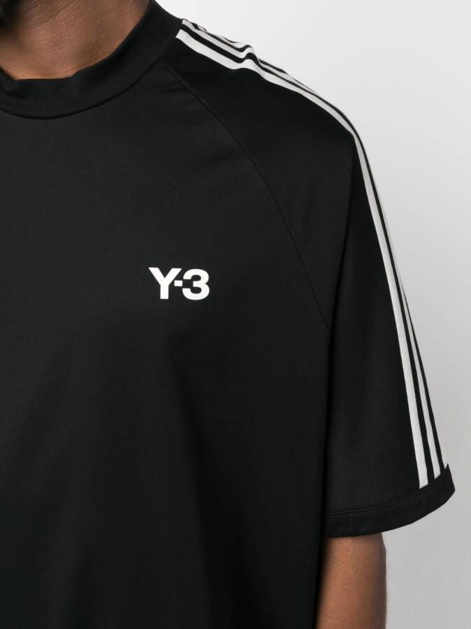 Y-3 T-shirt met logoprint Zwart