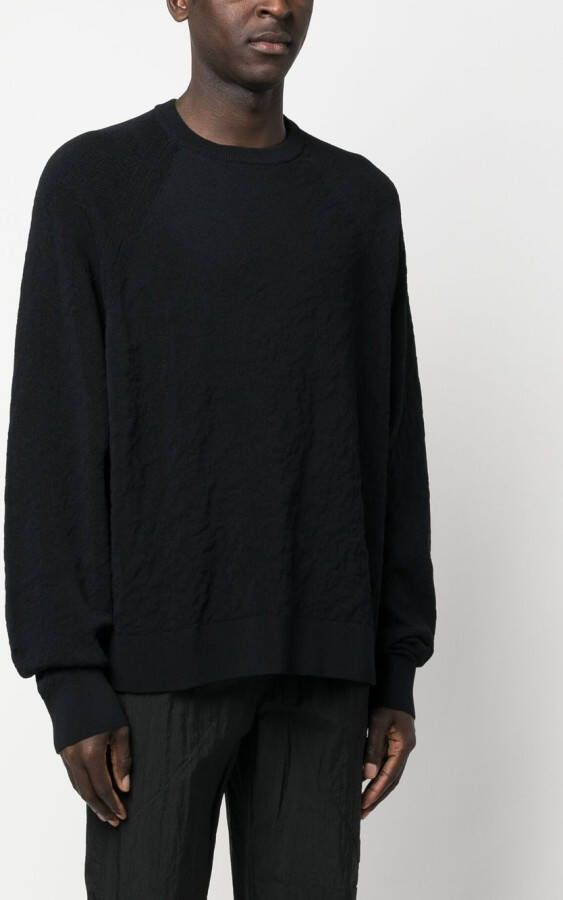 Y-3 Sweater van biologisch katoen Zwart