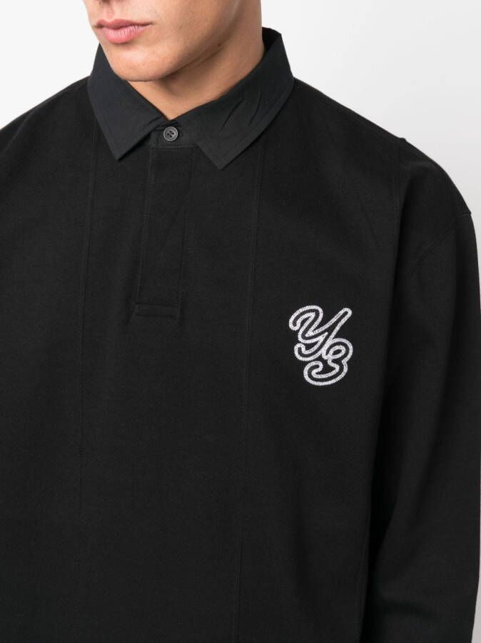 Y-3 Overhemd met geborduurd logo Zwart