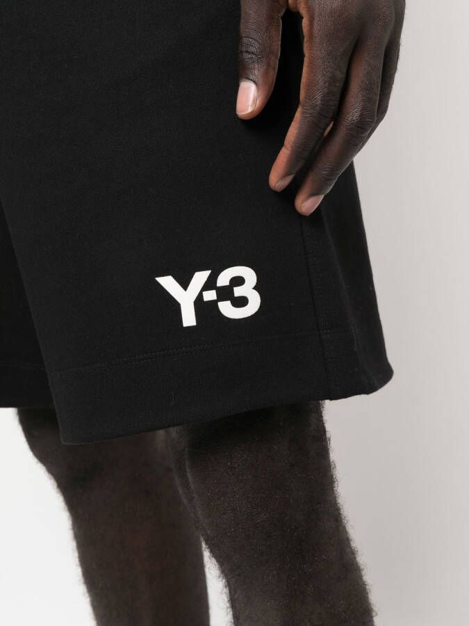Y-3 Shorts met logoprint Zwart