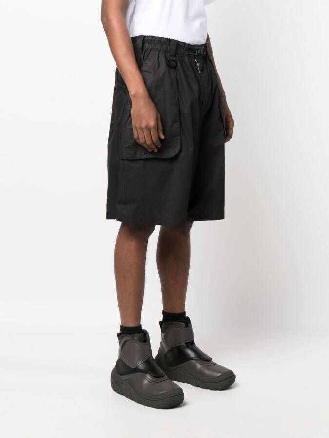 Y-3 Shorts met wijde pijpen Zwart