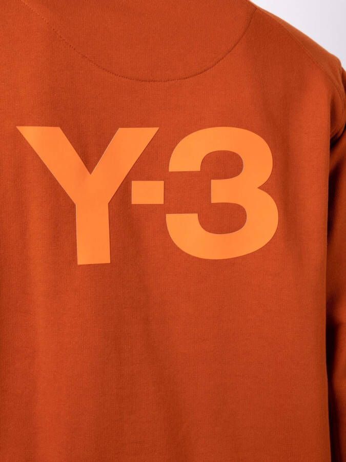 Y-3 Sweater met logoprint Oranje