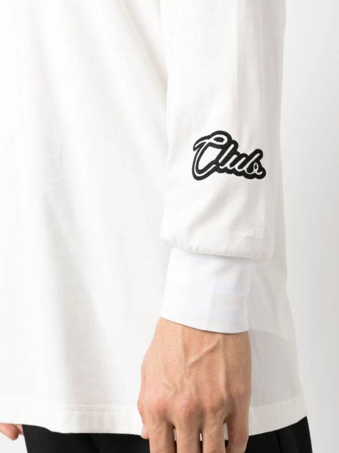 Y-3 T-shirt met logo Wit