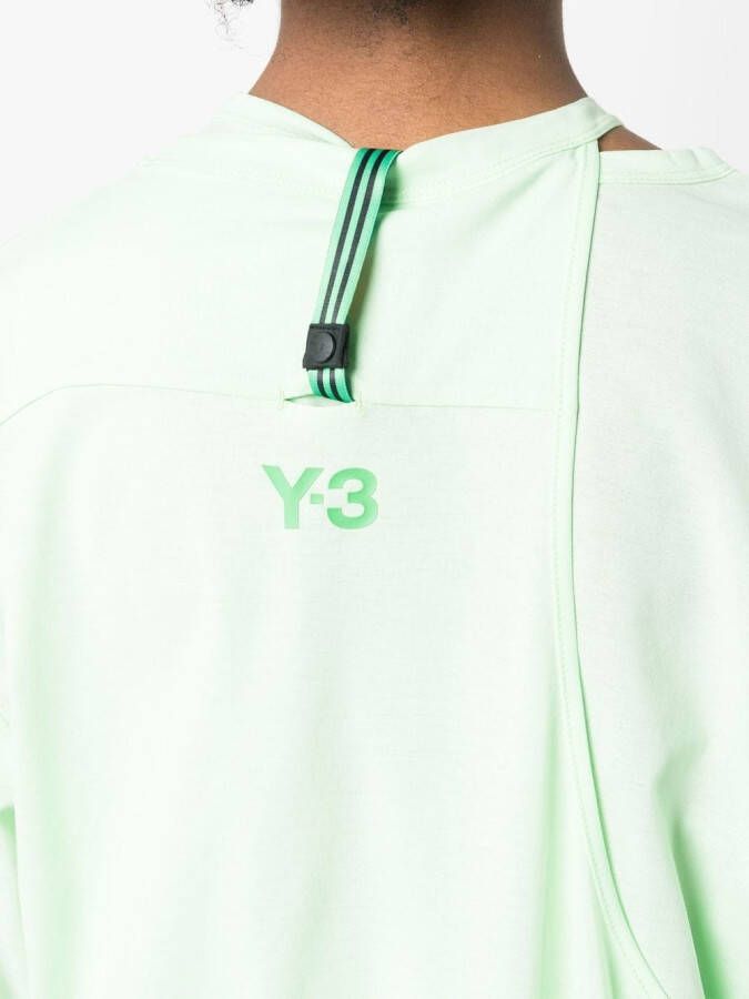 Y-3 T-shirt met logoprint Groen