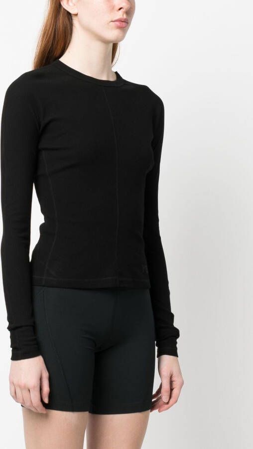 Y-3 Top met logoprint Zwart