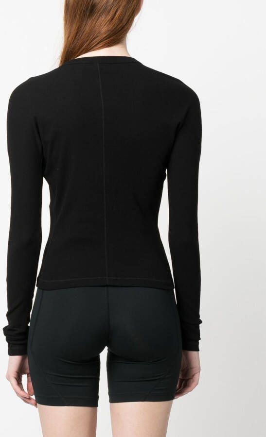 Y-3 Top met logoprint Zwart