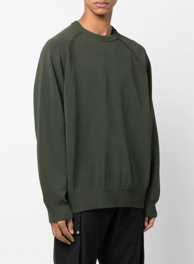 Y-3 Trui met ronde hals Groen