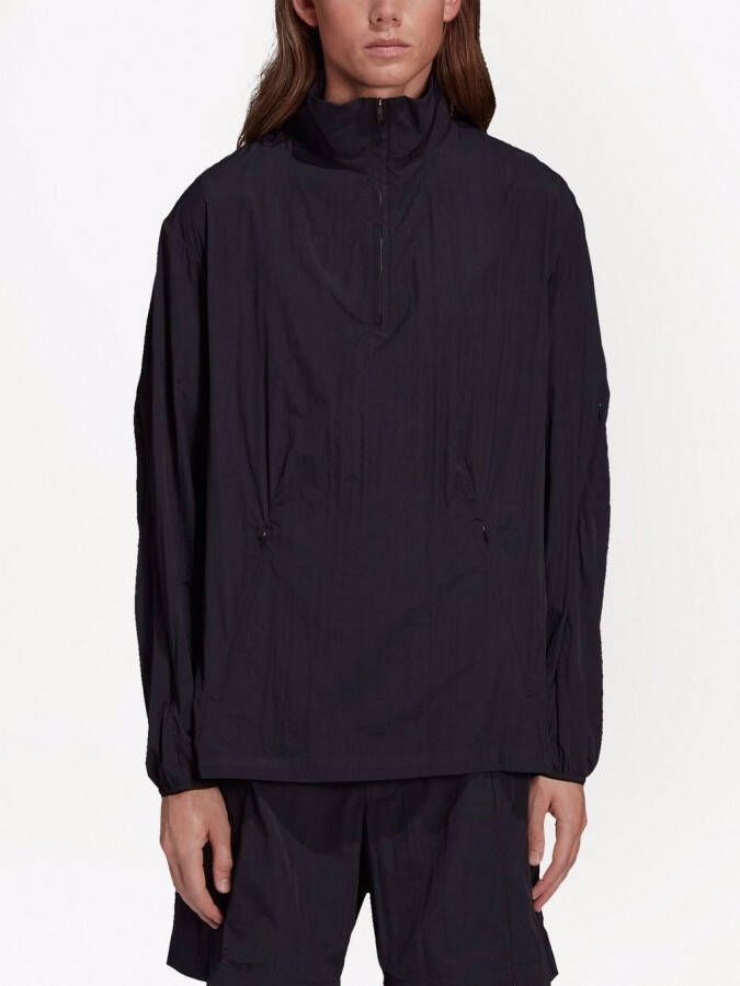 Y-3 Windjack met halve rits Zwart