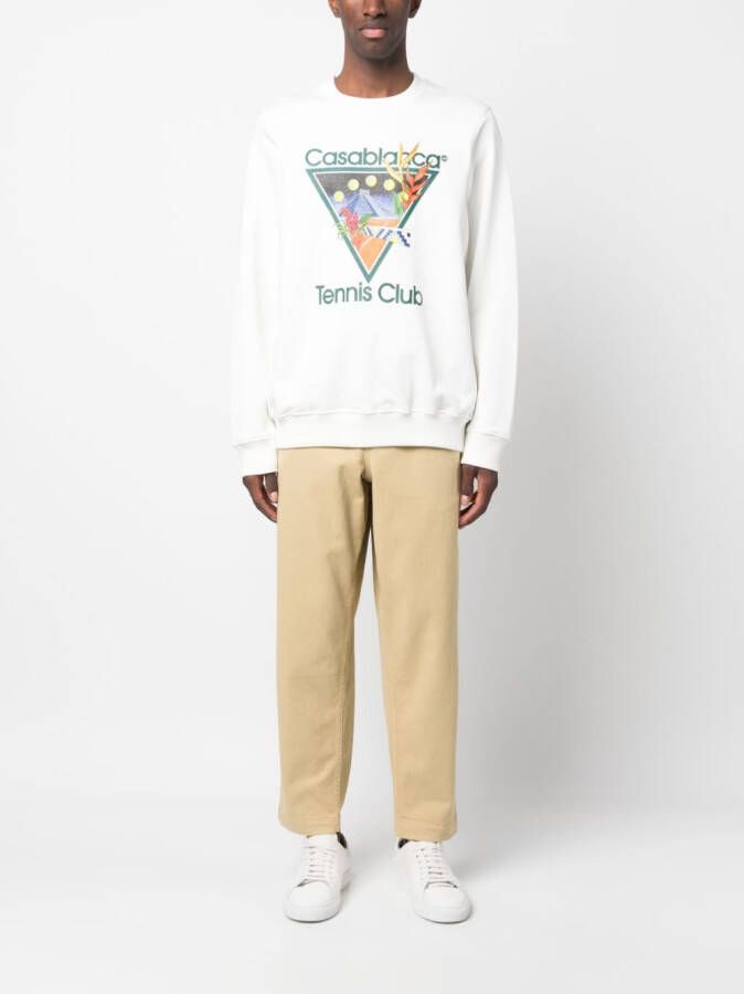 YMC Broek met trekkoordtaille Beige