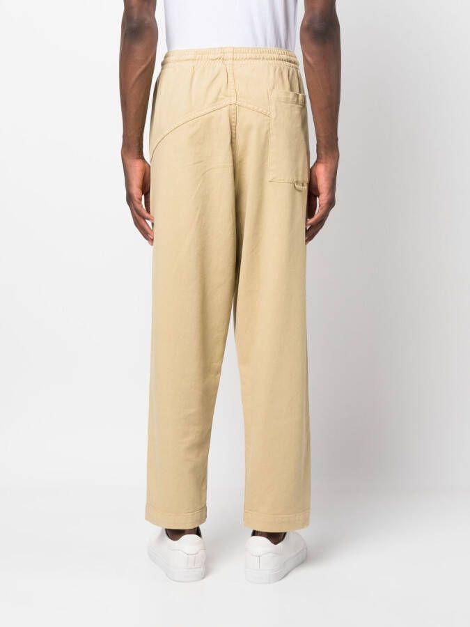 YMC Broek met trekkoordtaille Beige