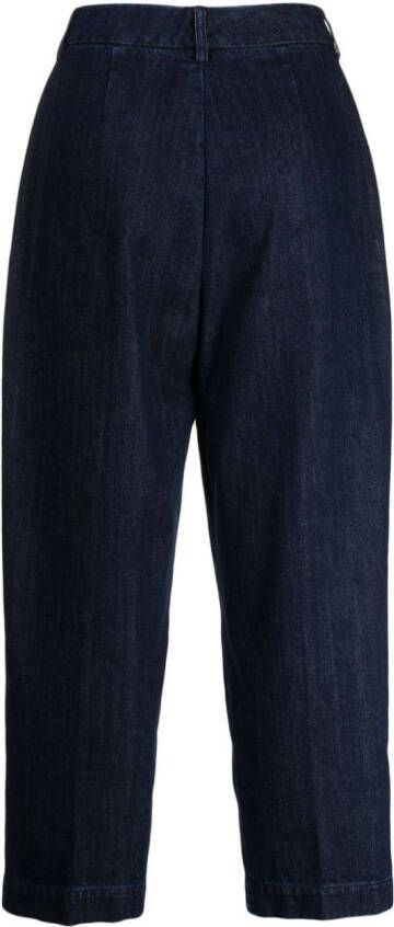 YMC Cropped broek Blauw