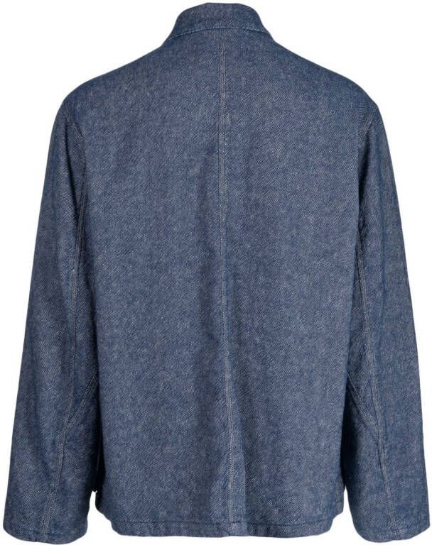 YMC Denim shirtjack Blauw