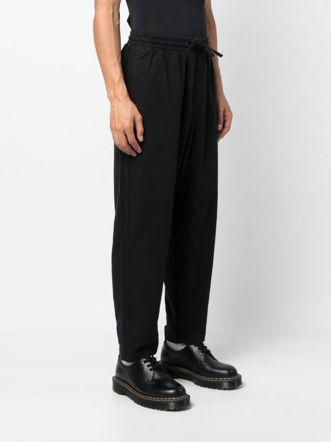 YMC Broek met trekkoordtaille Zwart