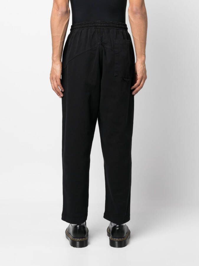 YMC Broek met trekkoordtaille Zwart