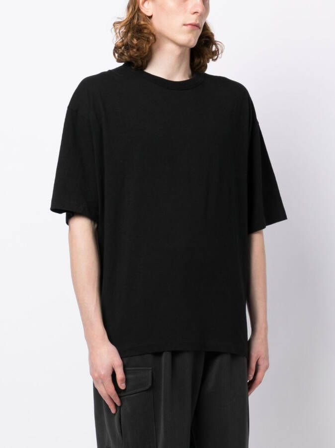 YMC Gestreept T-shirt Zwart