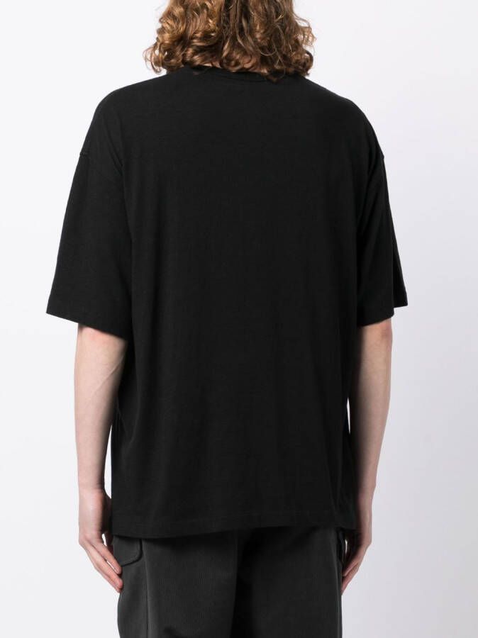 YMC Gestreept T-shirt Zwart