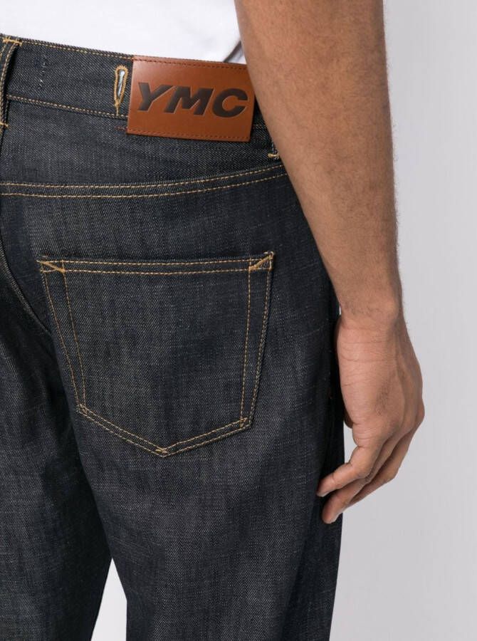 YMC Jeans met toelopende pijpen Blauw
