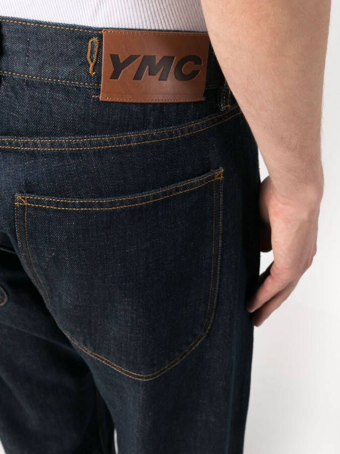 YMC Straight jeans Blauw