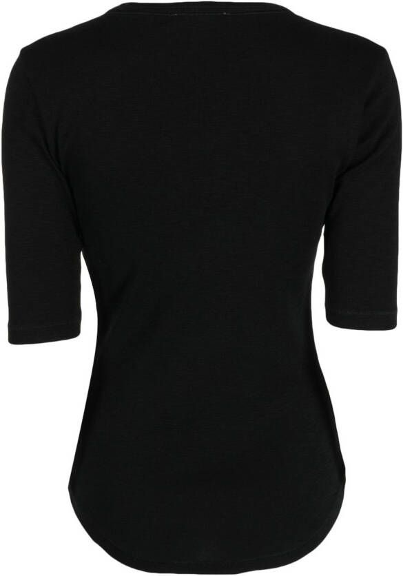 YMC T-shirt met ronde hals Zwart