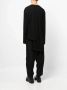 Yohji Yamamoto Asymmetrisch T-shirt Zwart - Thumbnail 4