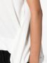 Yohji Yamamoto Asymmetrisch katoenen T-shirt Wit - Thumbnail 4