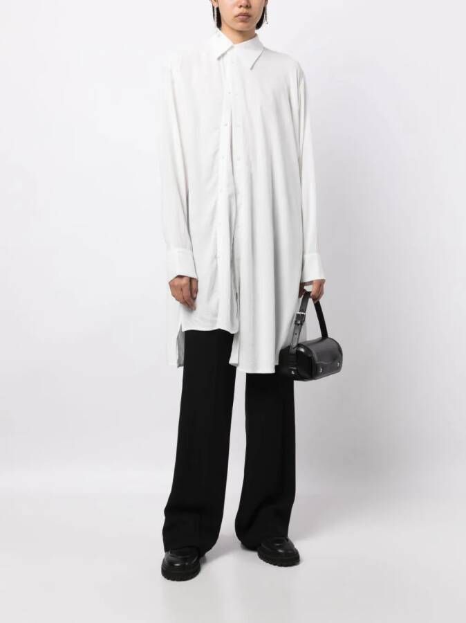 Yohji Yamamoto Asymmetrische blouse Wit