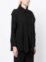 Yohji Yamamoto Asymmetrische blouse Zwart - Thumbnail 3