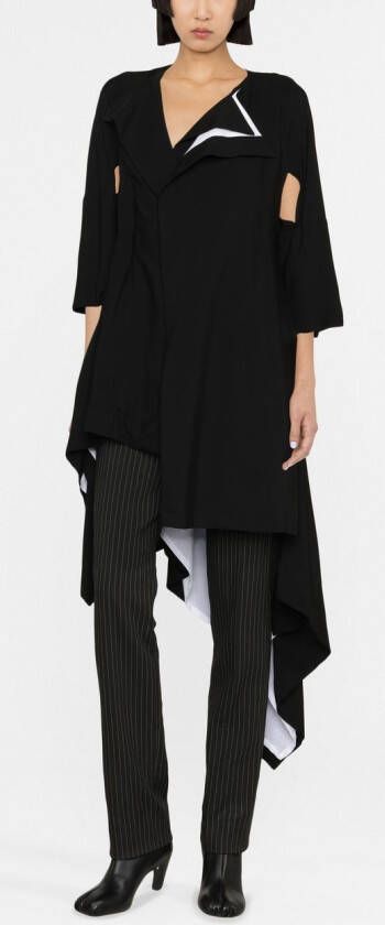 Yohji Yamamoto Asymmetrische jas Zwart