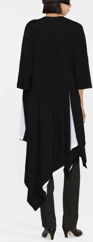 Yohji Yamamoto Asymmetrische jas Zwart