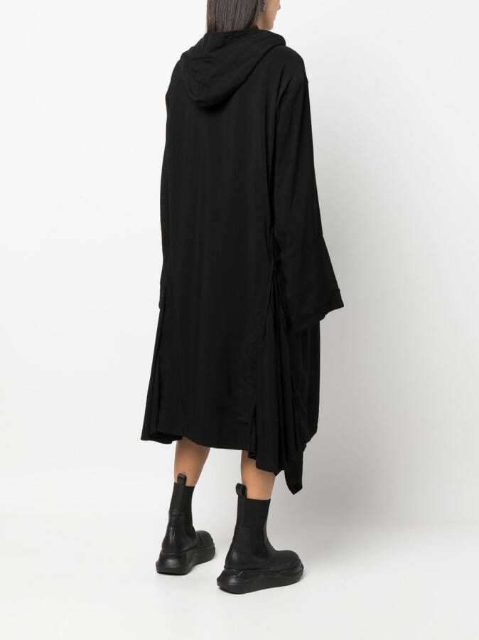Yohji Yamamoto Asymmetrische mantel Zwart
