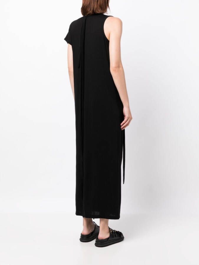 Yohji Yamamoto Asymmetrische maxi-jurk Zwart