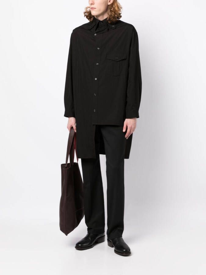 Yohji Yamamoto Asymmetrische sweater Zwart