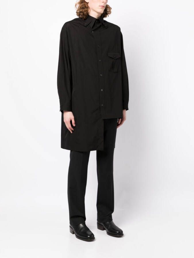 Yohji Yamamoto Asymmetrische sweater Zwart