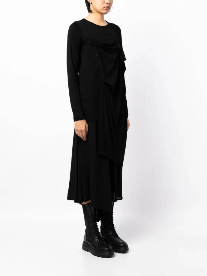 Yohji Yamamoto Asymmetrische top Zwart