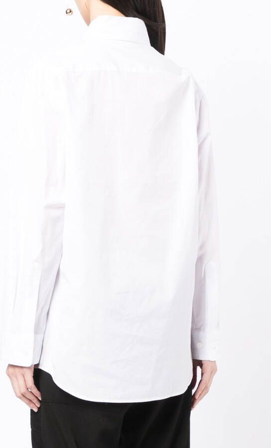 Yohji Yamamoto Blouse met afneembare mouwen Wit