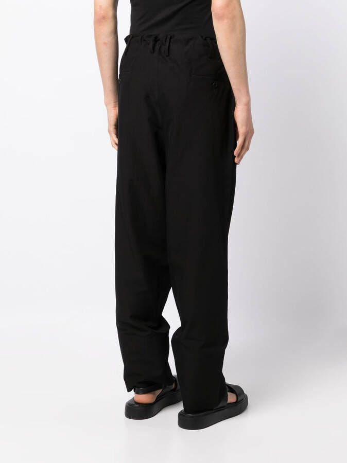 Yohji Yamamoto Broek van katoenmix Zwart