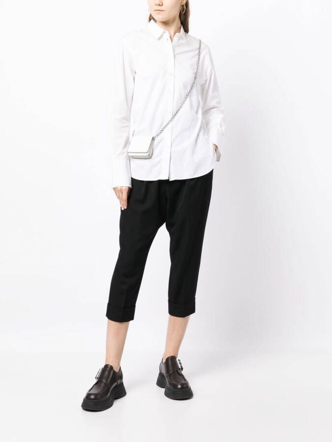 Yohji Yamamoto Cropped broek Zwart