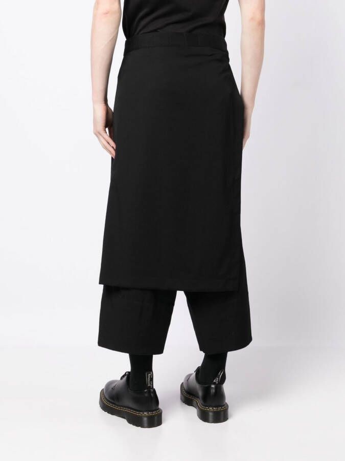Yohji Yamamoto Cropped broek Zwart