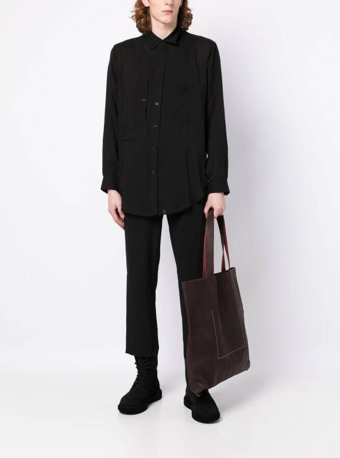 Yohji Yamamoto Cropped broek Zwart