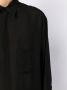 Yohji Yamamoto Doorzichtig overhemd Zwart - Thumbnail 5