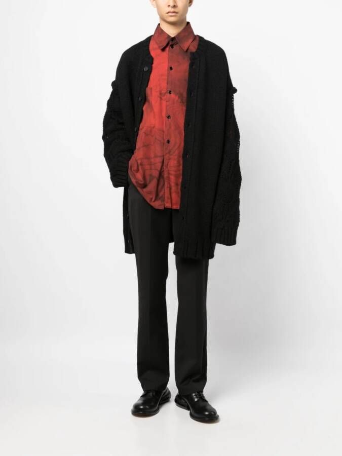 Yohji Yamamoto Wollen vest Zwart