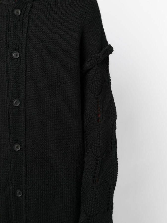 Yohji Yamamoto Wollen vest Zwart