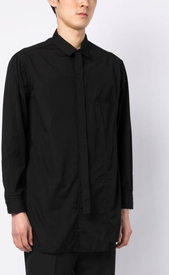 Yohji Yamamoto Effen overhemd Zwart