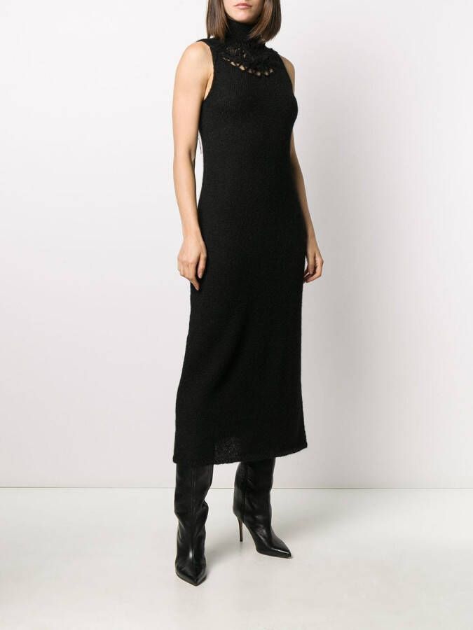Yohji Yamamoto Gebreide jurk Zwart
