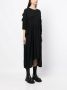 Yohji Yamamoto Gelaagde midi-jurk Zwart - Thumbnail 3