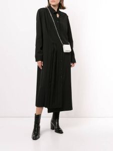 Yohji Yamamoto Geplooide blousejurk Zwart