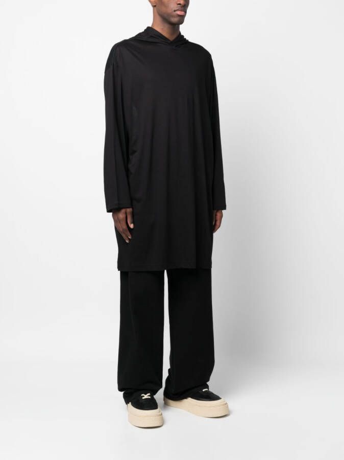 Yohji Yamamoto T-shirt met print Zwart